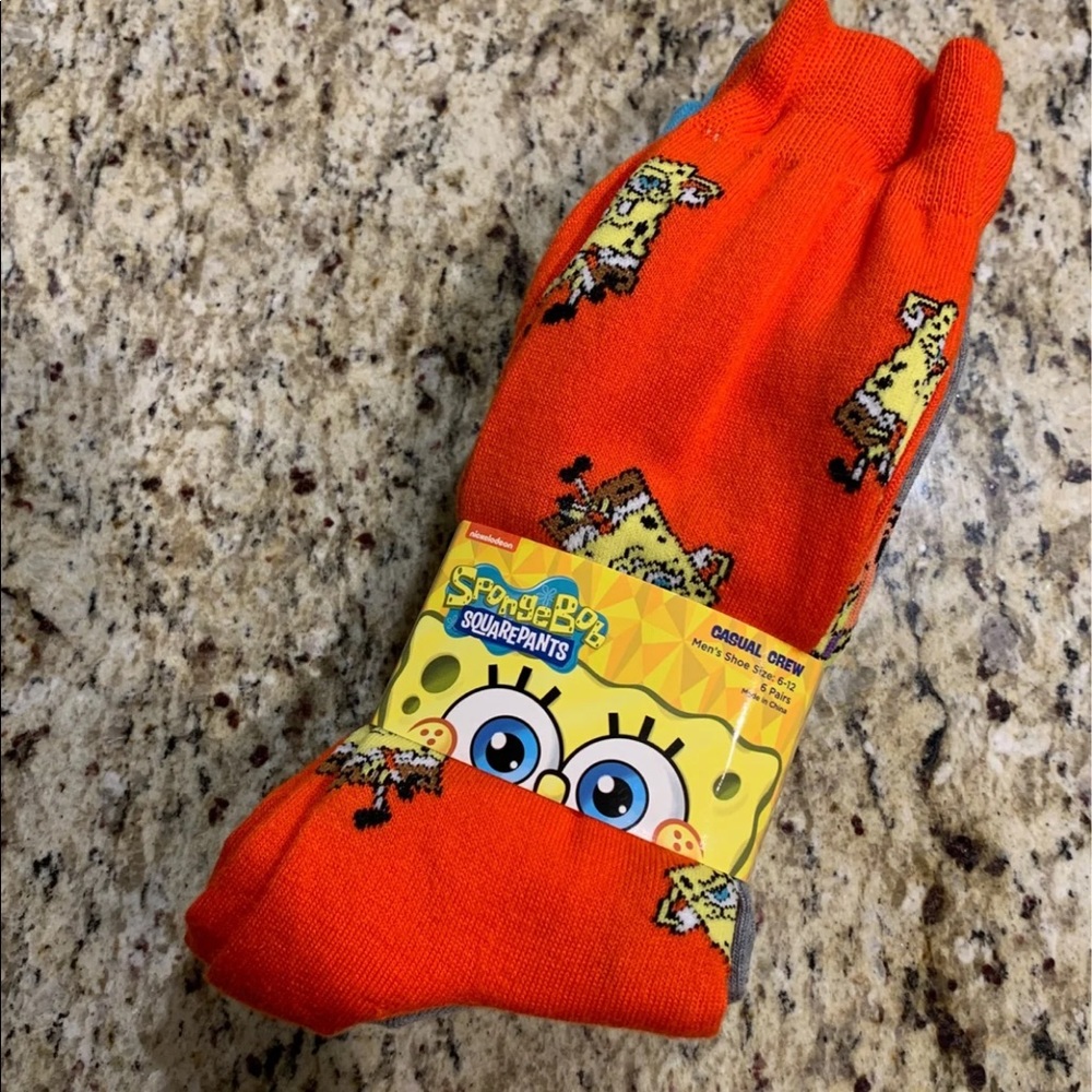 Men’s SpongeBob SquarePants Casual Socks